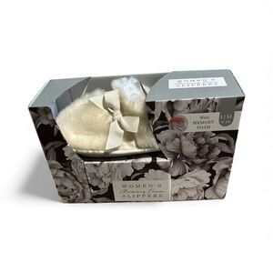Women's Memory Foam Slippers - Cream